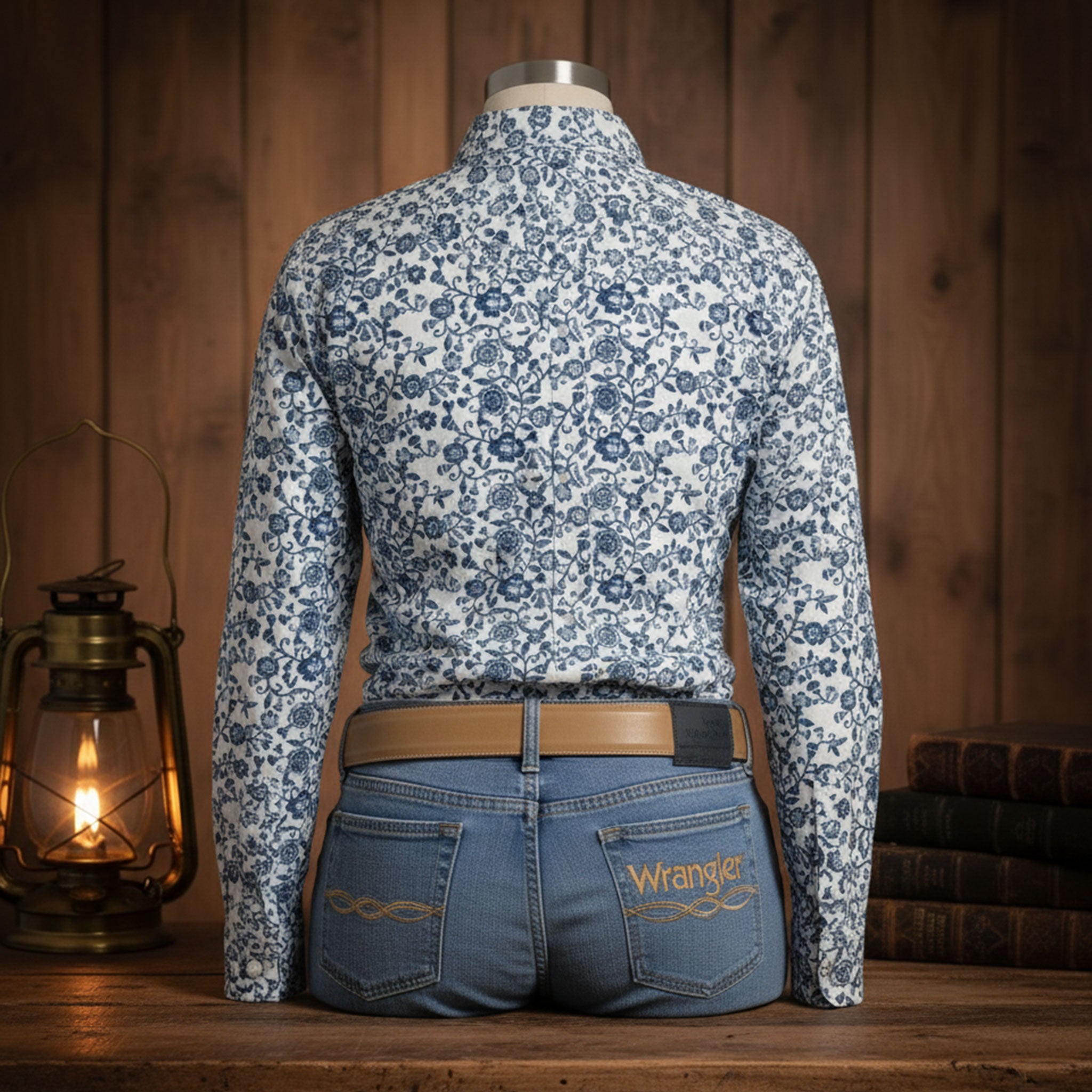 Blusa Vaquera Wrangler Mujer Slim Fit Manga Larga 689