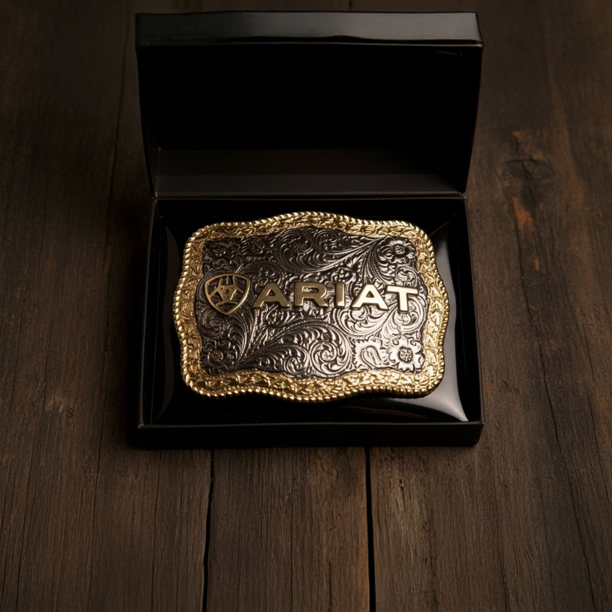 Hebilla Ariat Rectangular Con Logotipo