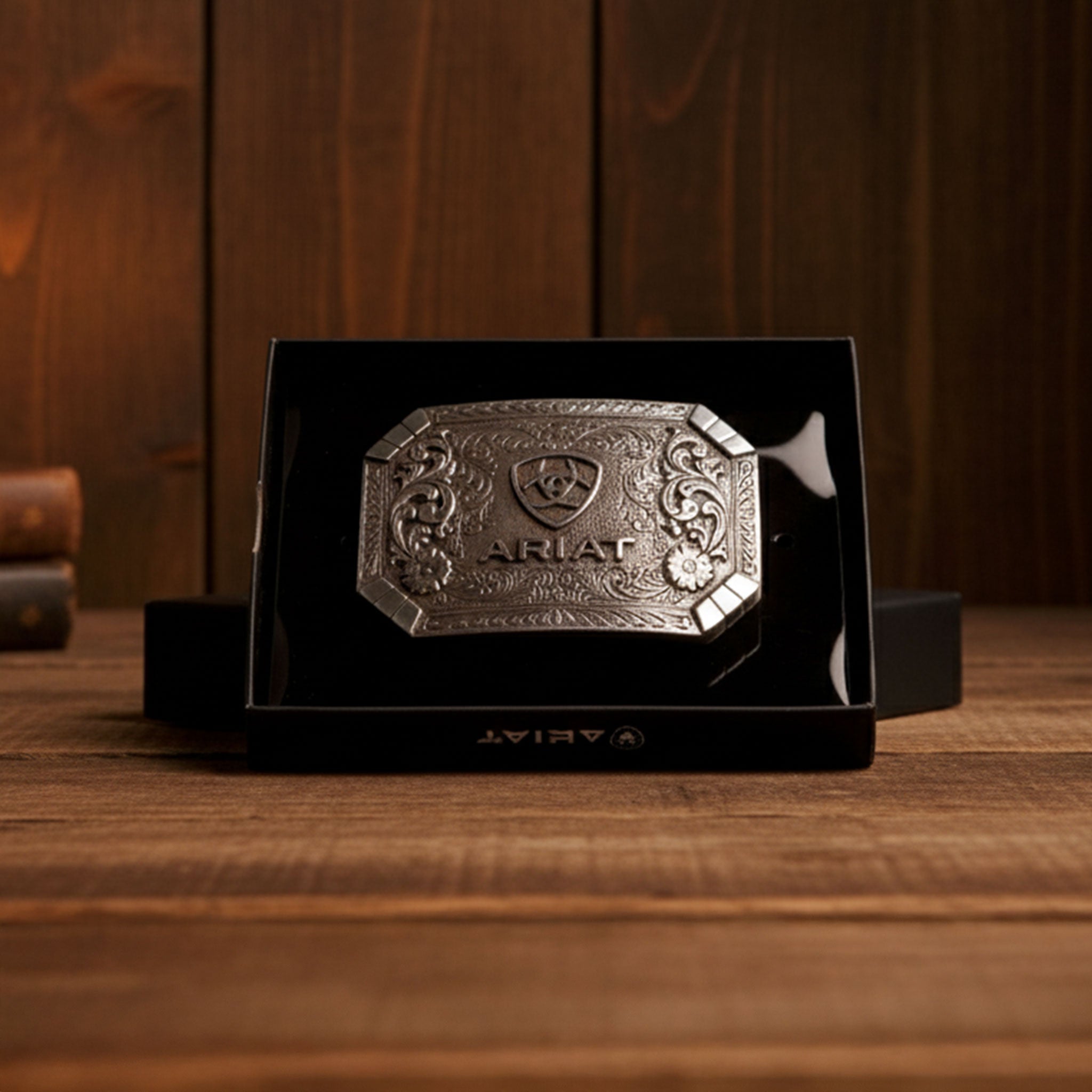 Hebilla Ariat Rectangular Floral