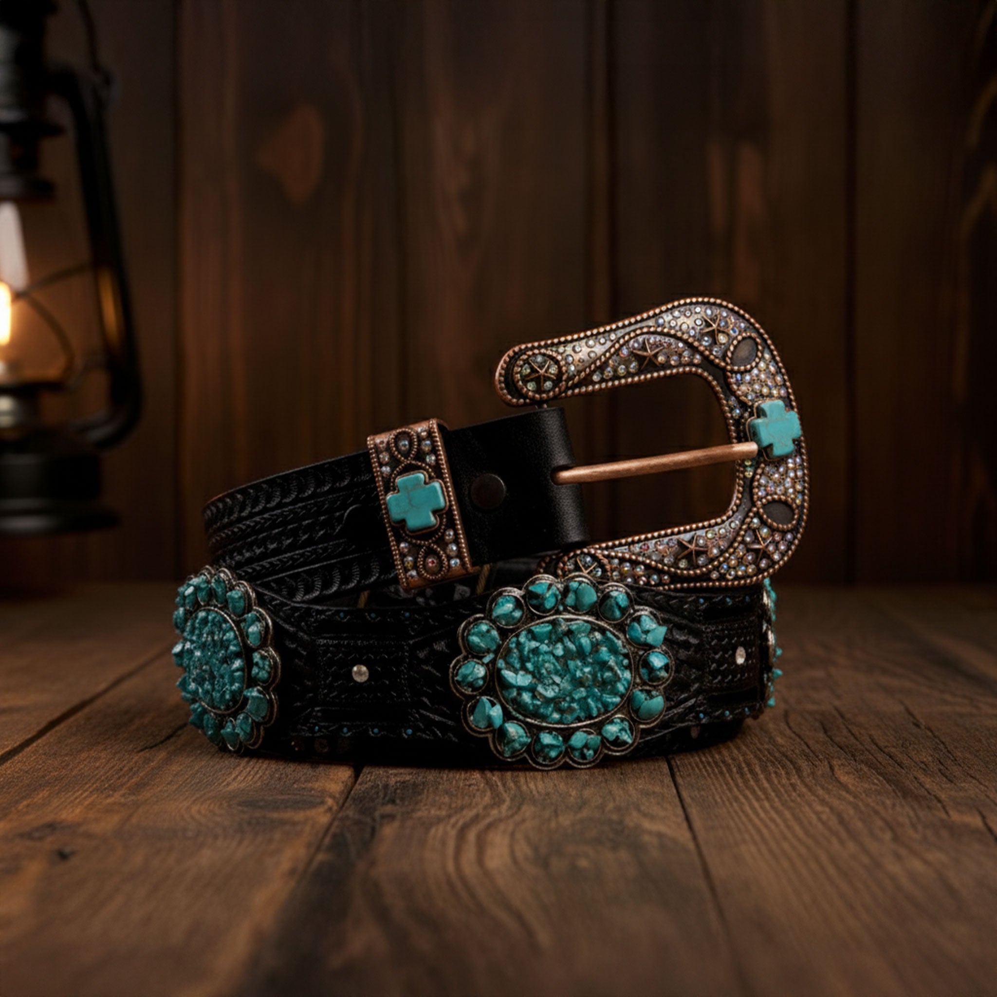 Cinturón Tony Dilaz Turquesa